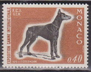 Монако 1970, Межд. выставка собак, 1 марка